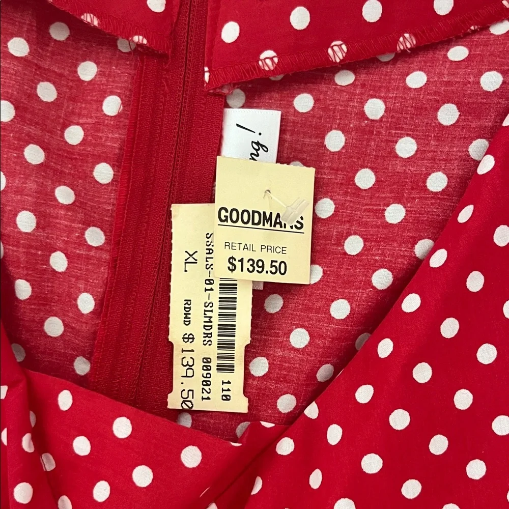 Red Polka Dot Sleeveless Dress - Picture 2 of 2